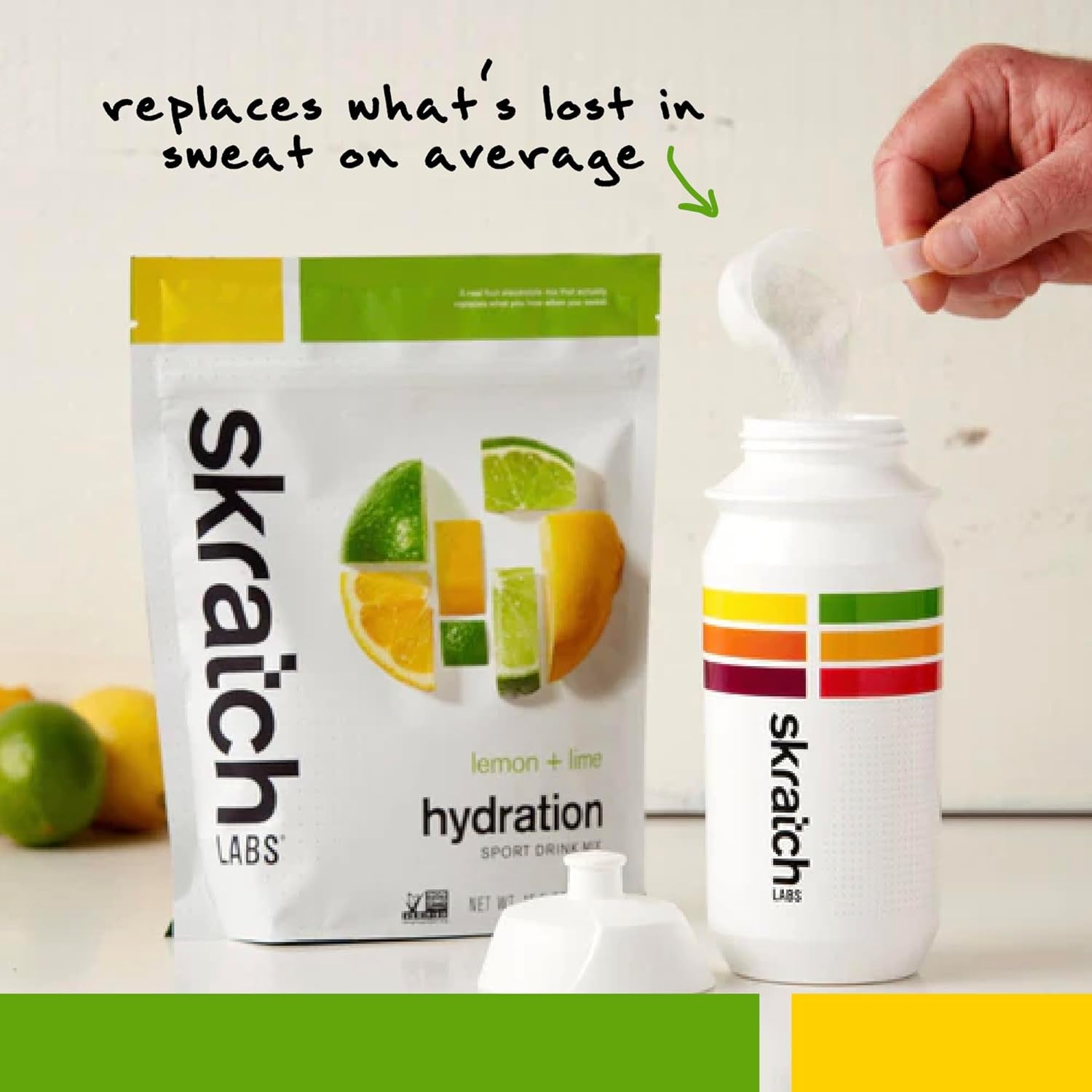 Hydration Powder | Sport Drink Mix | Electrolytes Powder for Exercise, Endurance, and Performance | Lemon + Lime | 60 Servings | Non-Gmo, Vegan, Kosher